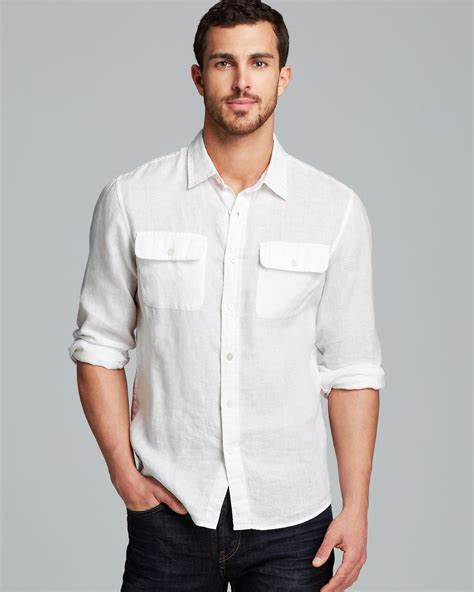 michael kors men shirts|michael kors men's linen shirt.